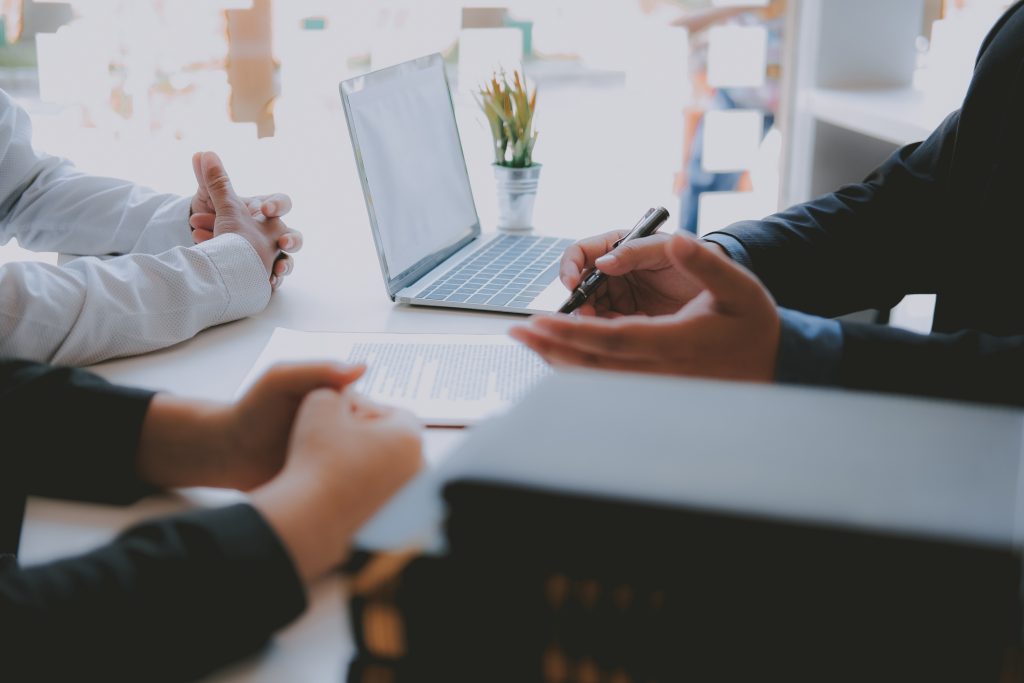 Financial advice meeting